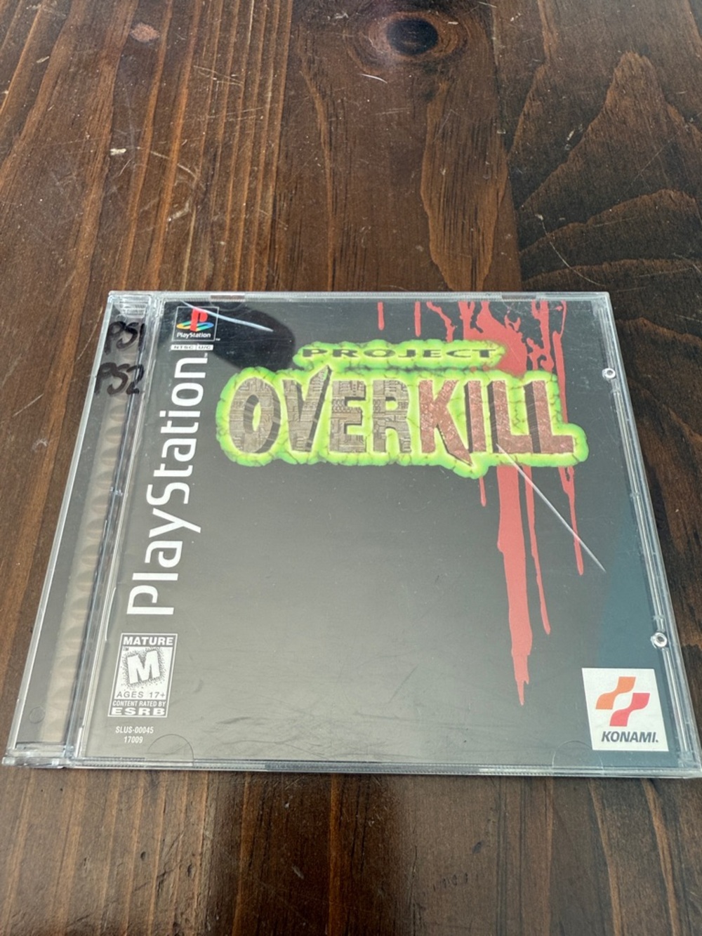 Sony PlayStation Project Overkill Black with Green and Red Artwork